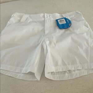 COLUMBIA Women's Coral Point™ III Shorts, White, Size 16, NWT
